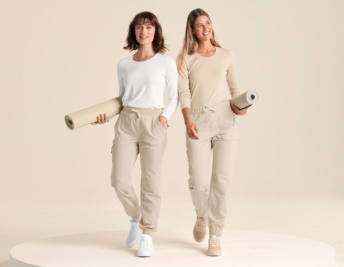 Bekleidung: Pocket Hose e.s.avida, Damen + jurabeige 3