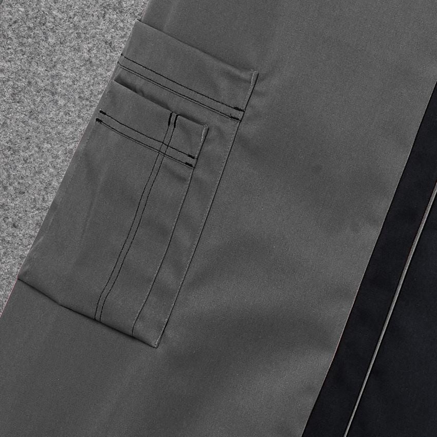 Schürzen: Latzschürze Steyr + grau/schwarz 2