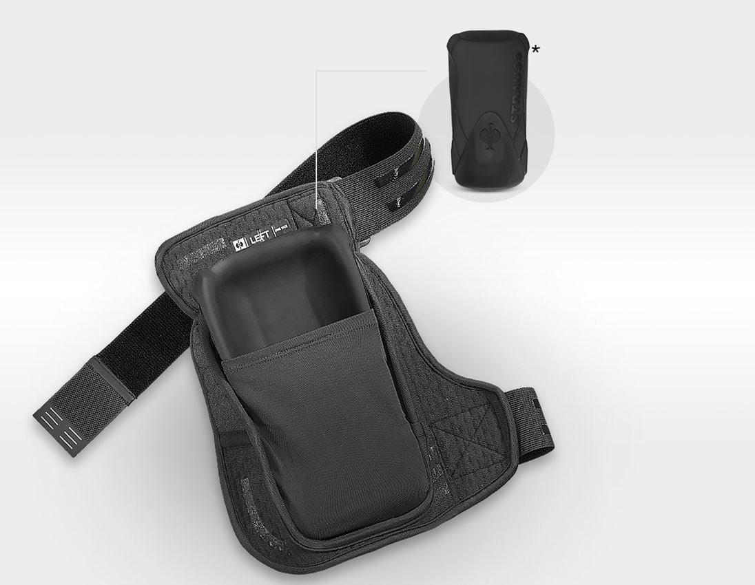 Knieschutz: e.s. Kniepolstertasche Pro-Comfort, soft + schwarz/schwarz 1