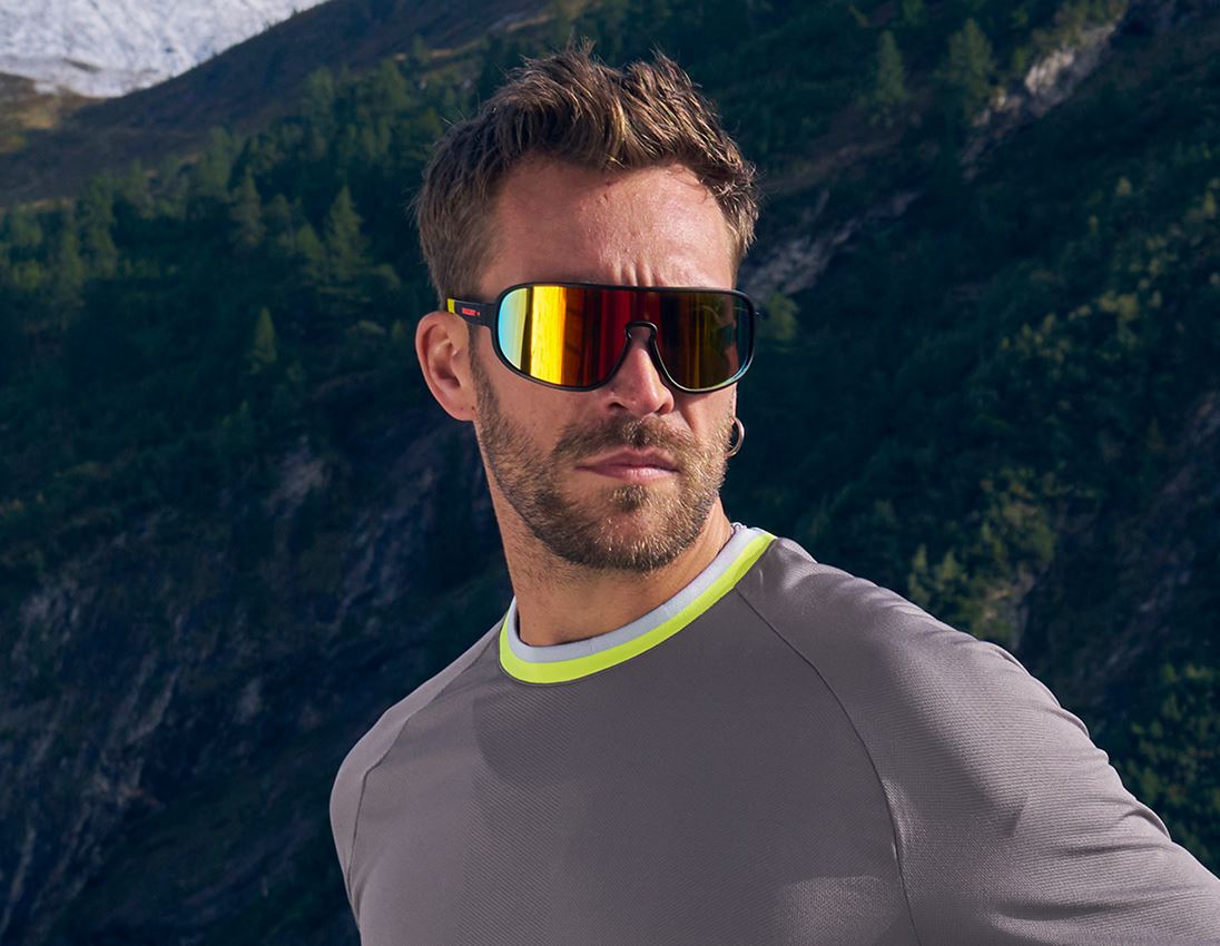 Schutzbrillen: Race Sonnenbrille e.s.ambition + schwarz/warngelb