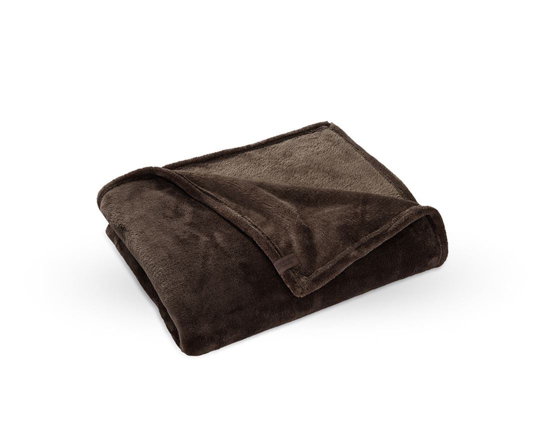 Accessoires: e.s. Fleecedecke + kastanie