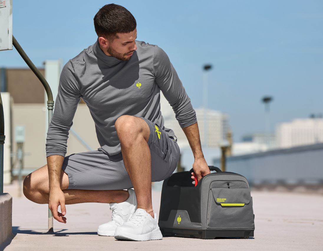 STRAUSSbox System: STRAUSSbox Werkzeugtasche offen + basaltgrau/acidgelb 2