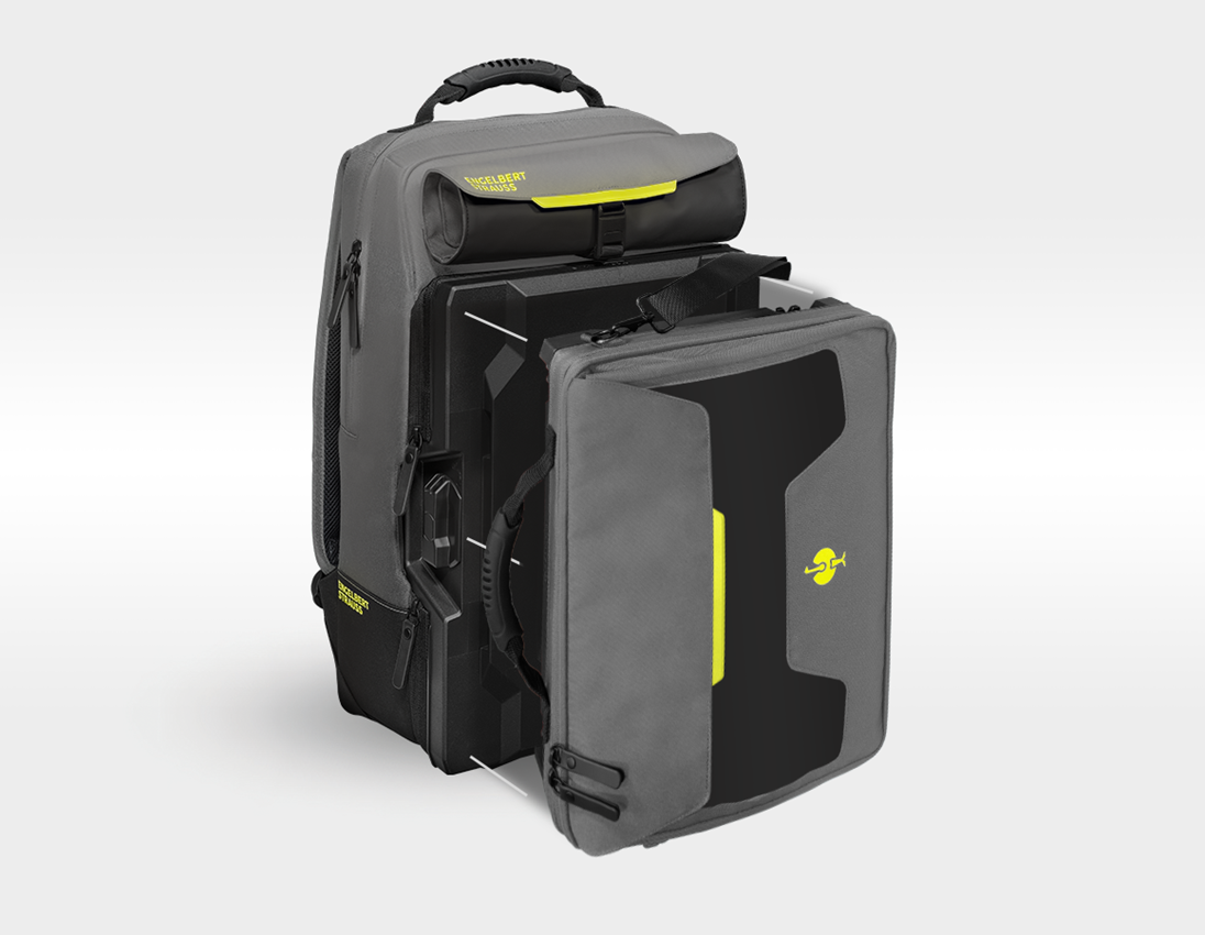 STRAUSSbox System: STRAUSSbox Laptoptasche + basaltgrau/acidgelb 3