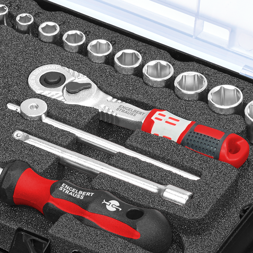 STRAUSSbox System: Steckschlüssel-Satz pro 1/4 in STRAUSSbox mini 2