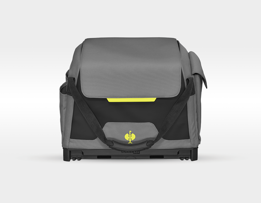 STRAUSSbox System: Werkzeug-Set Allround + 18,0V Akku-Multi-Schrauber + basaltgrau/acidgelb 7