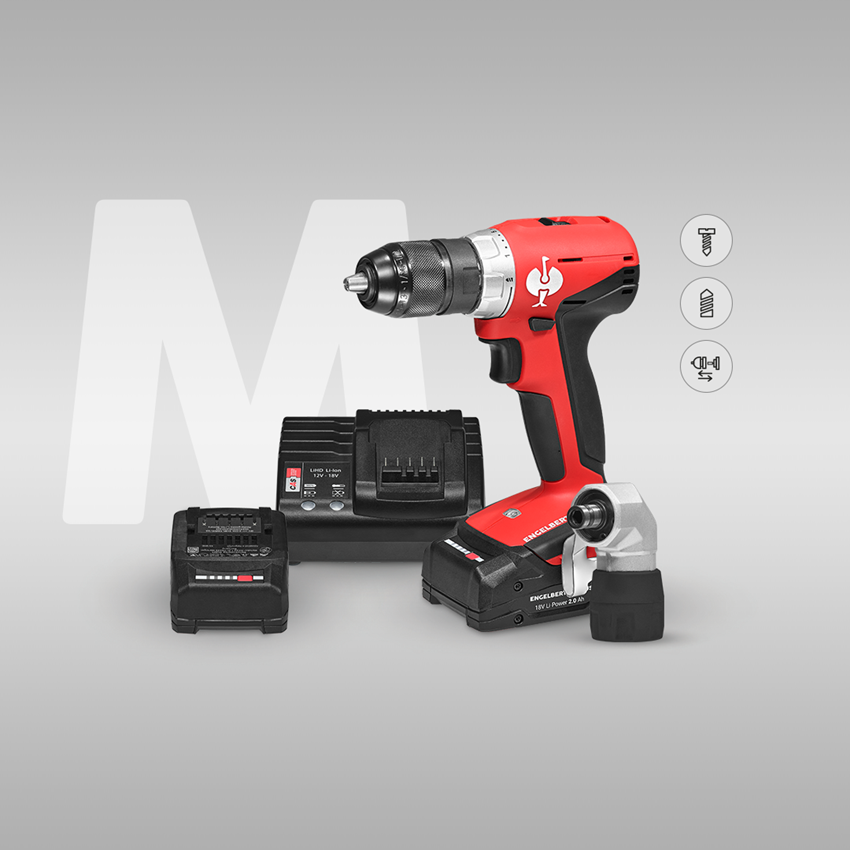 Elektrowerkzeuge: Werkzeug-Set + Multi Bohrschrauber + STRAUSSbox + schwarz 2