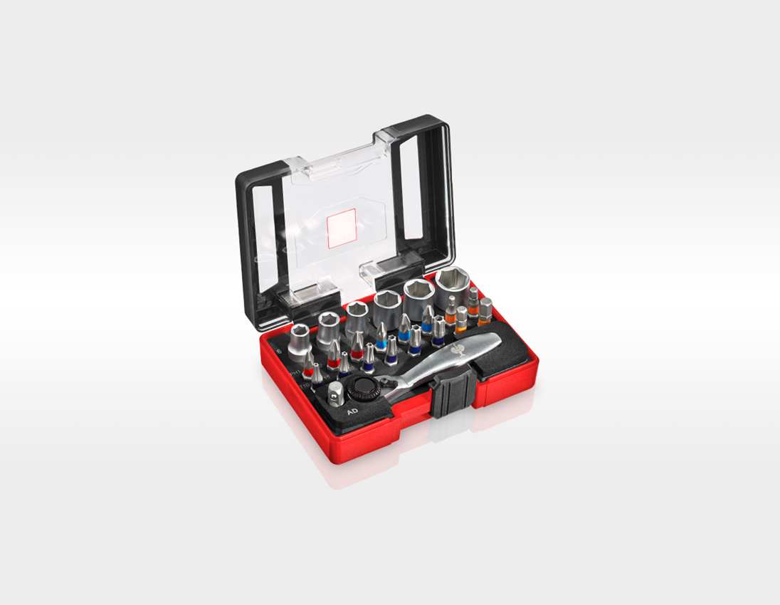 Bits: e.s. Bit-Box Color mit Mini-Ratsche 5