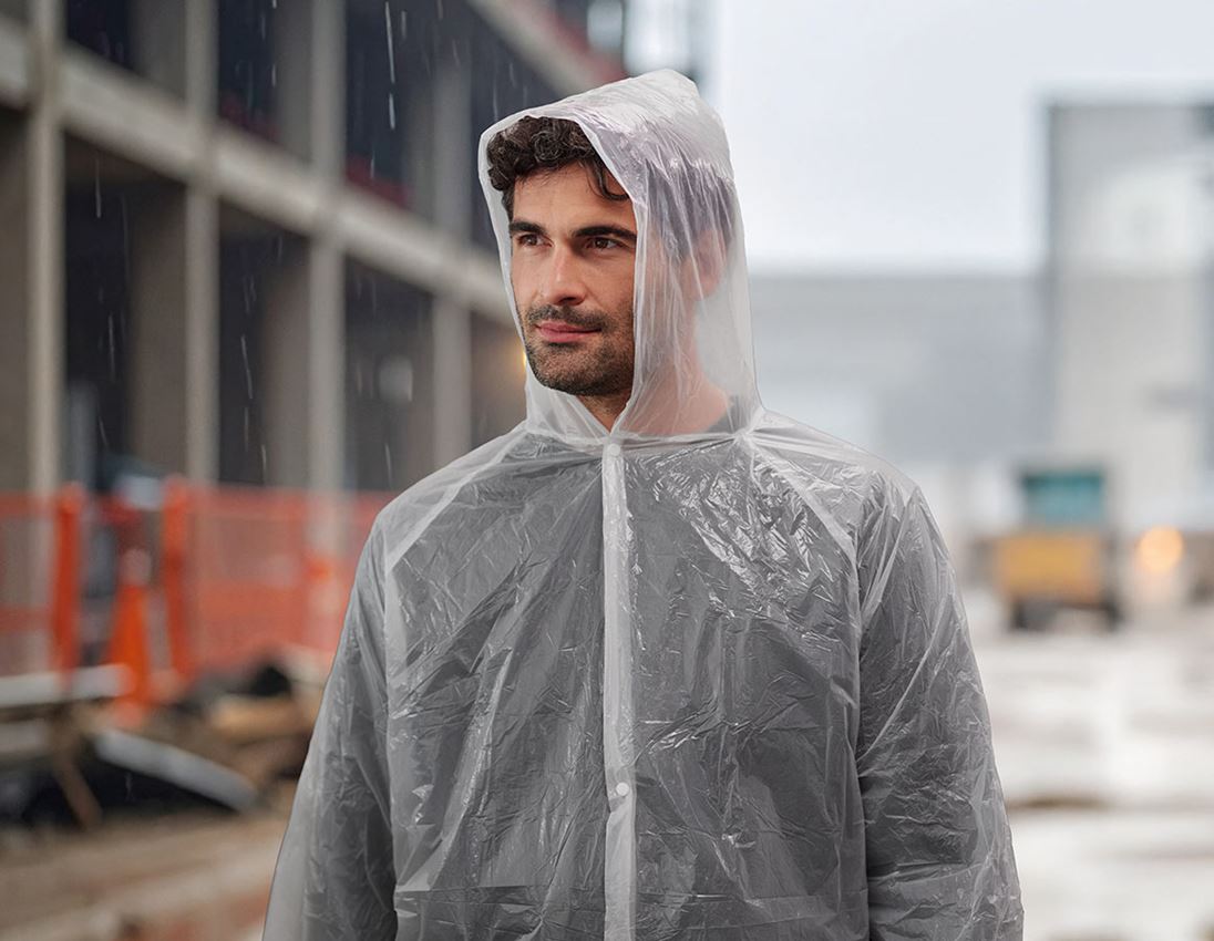 Einwegbekleidung: Notfall Regenmantel, 10er Pack 1