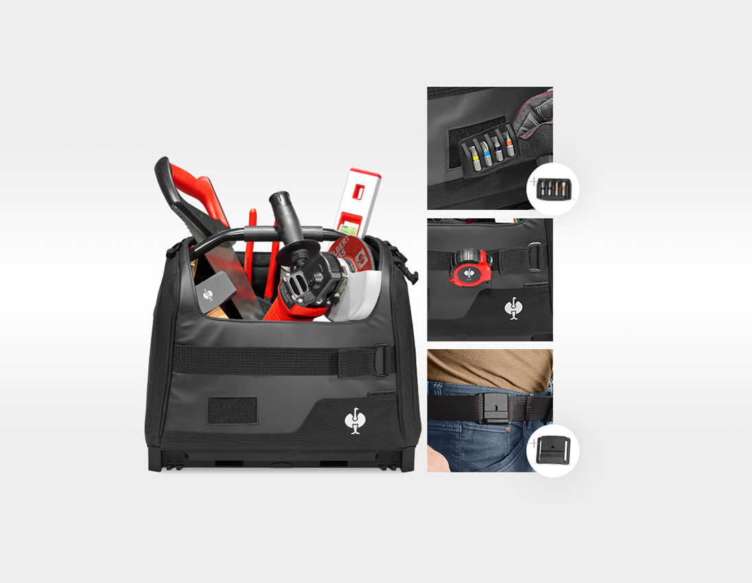 e.s.tool concept: Werkzeugtasche offen e.s.tool concept + schwarz 3