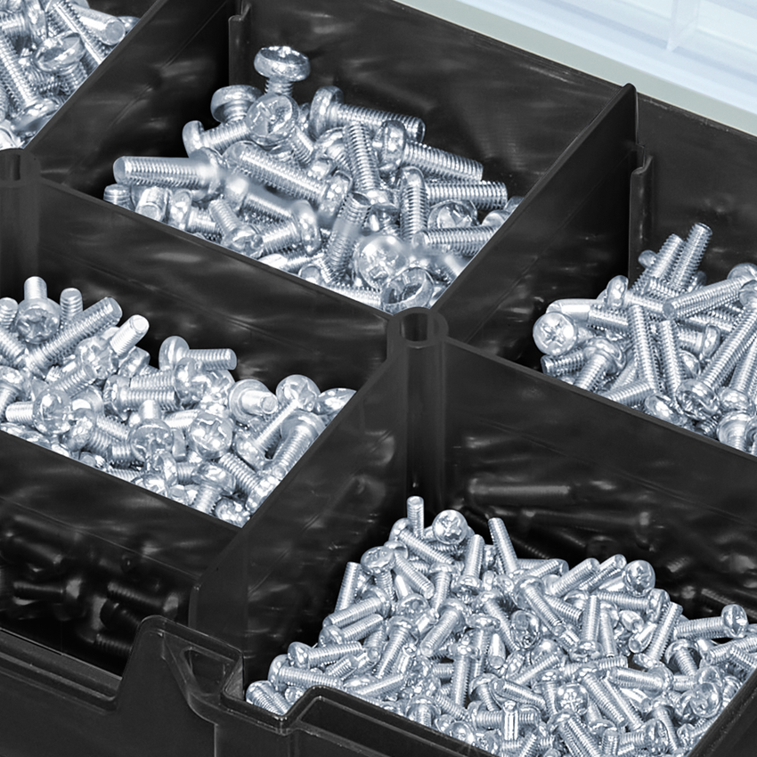 Schrauben: Linsenschrauben-Sort. DIN 7985 in STRAUSSbox mini 2