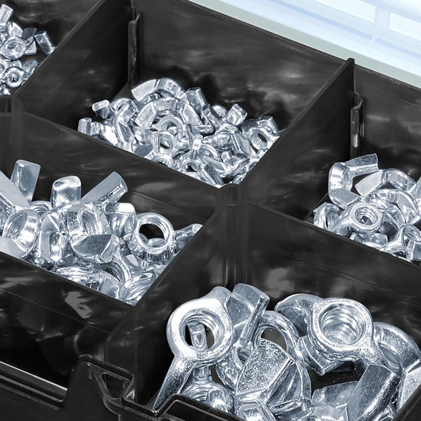 Muttern: Flügelmuttern amerik. Form in STRAUSSbox mini 2