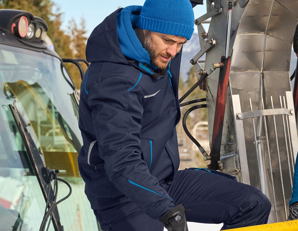 Winter Softshelljacke E S Motion 2020 Herren Winter Softshelljacke e.s.motion 2020, Herren dunkelblau/atoll | Strauss