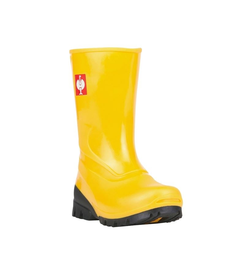 Kinderschuhe: Kinder Stiefel + gelb 2