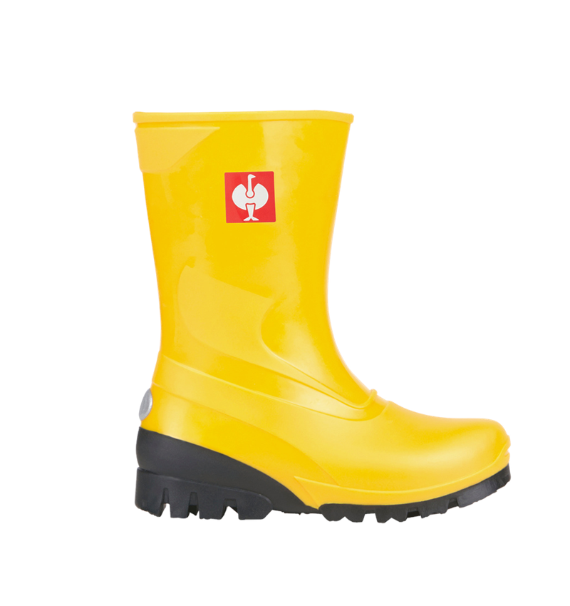 Kinderschuhe: Kinder Stiefel + gelb 1