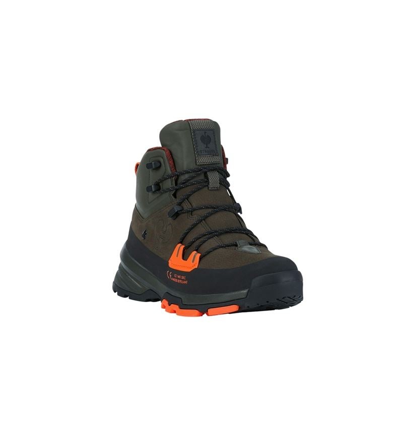 O2: O2 Berufsschuhe e.s. Ruma mid + tarngrün/radiantorange 1