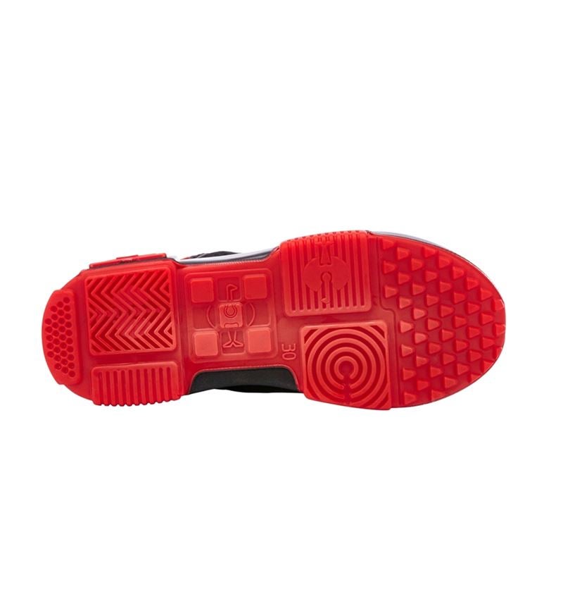 Kinderschuhe: Allroundschuhe e.s. Etosha, Kinder + schwarz/straussrot 6
