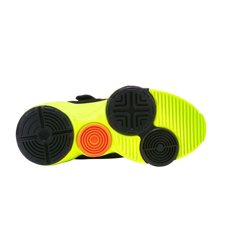 Kinderschuhe: Allroundschuhe e.s. Porto, Kinder + schwarz/warngelb/warnorange 4