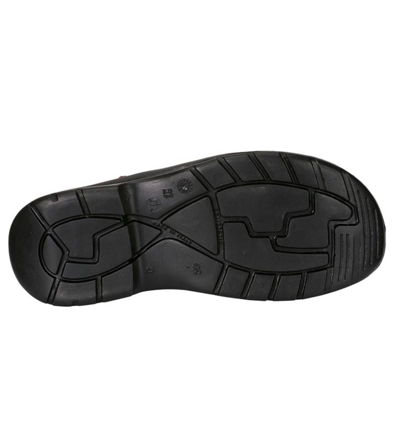S1P	: S1P Sicherheitssandale Comfort12 + schwarz/rot 2