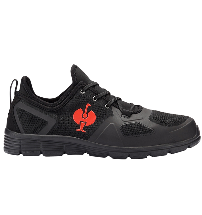 S1: S1 Sicherheitshalbschuhe e.s. Manda + schwarz/rot