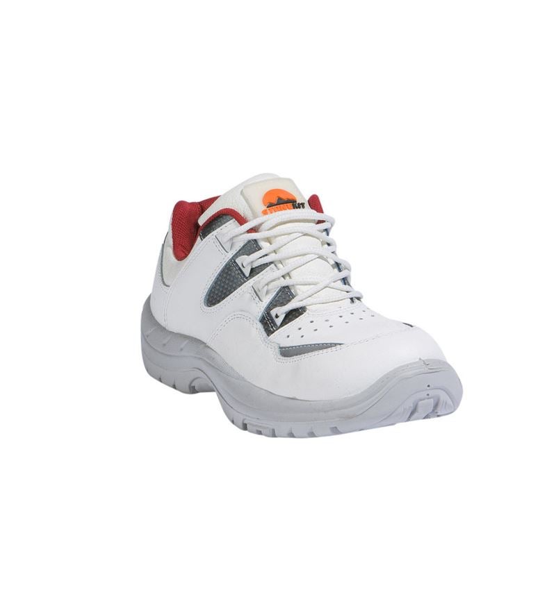 S1: STONEKIT S1 Sicherheitshalbschuhe Milos + weiß 1