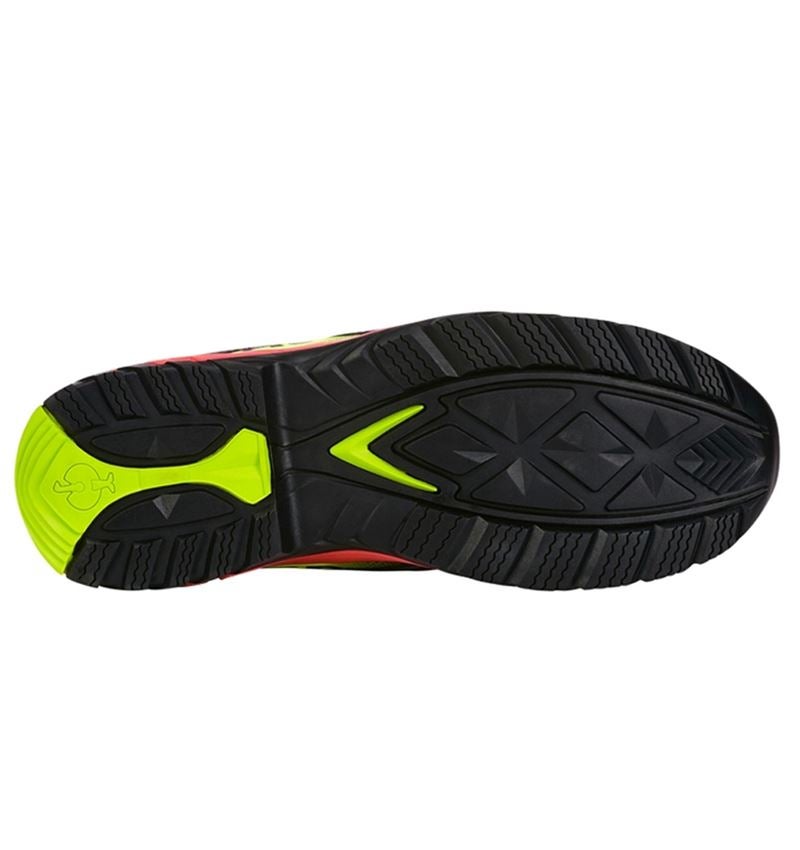 S1: e.s. S1 Sicherheitshalbschuhe Merak + schwarz/warngelb/warnorange 2
