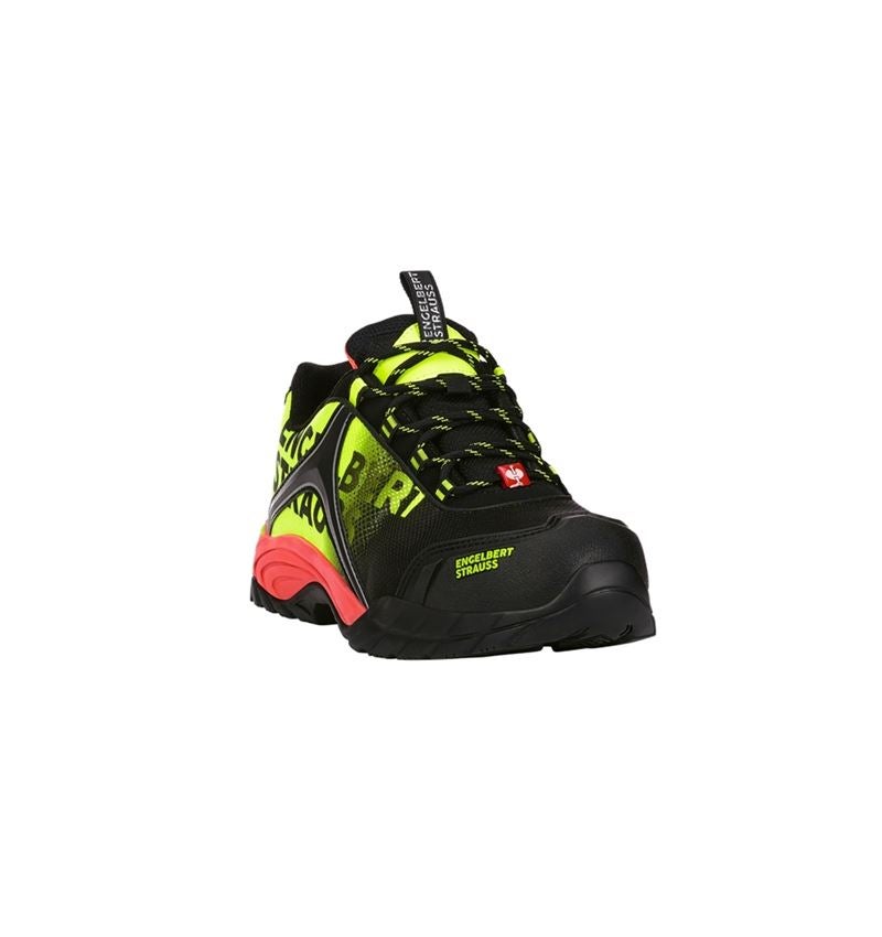 S1: e.s. S1 Sicherheitshalbschuhe Merak + schwarz/warngelb/warnorange 3