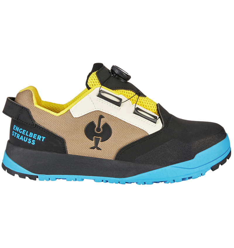 S1: S1 Sicherheitshalbschuhe e.s. Nakuru low + pergament/schwarz/bergblau 3