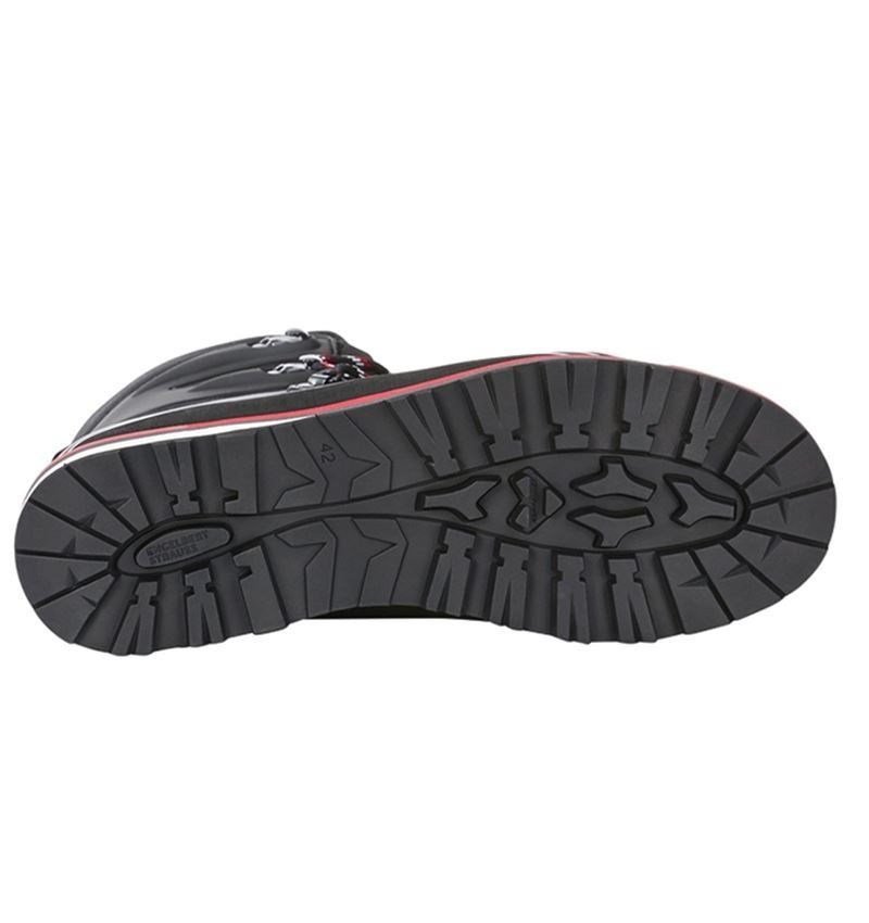 S3: e.s. S3 Sicherheitsstiefel Polyxo high + schwarz/rot 4