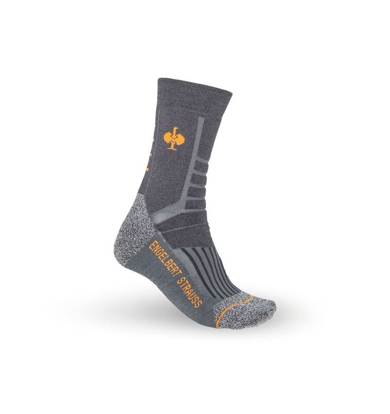 Socken | Strümpfe: e.s. Allround Socken Function warm/high + dunkelgrau melange