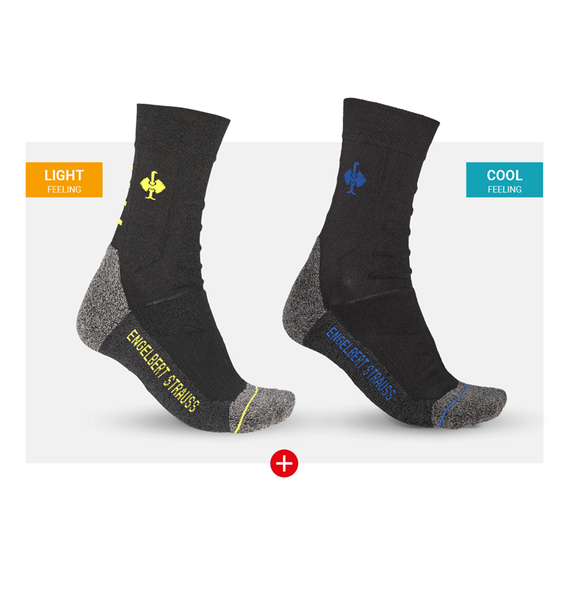 Bekleidung: Socken Test Set e.s. Allround + schwarz