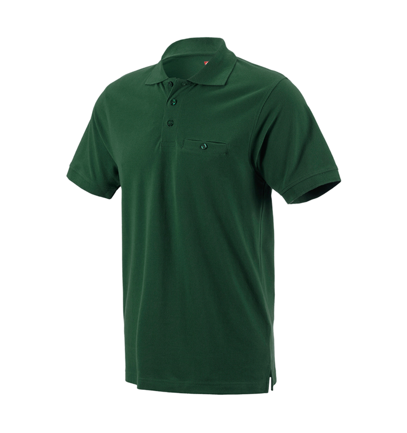 Shirts & Co.: e.s. Polo-Shirt cotton Pocket + grün 2