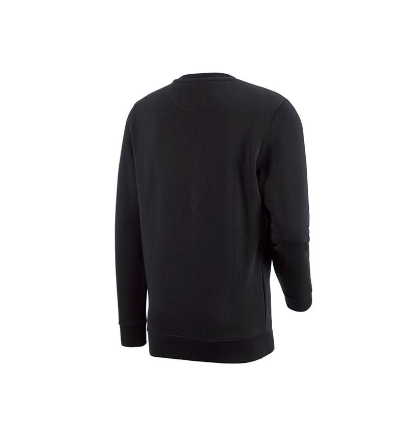 Shirts & Co.: e.s. Sweatshirt poly cotton + schwarz 6