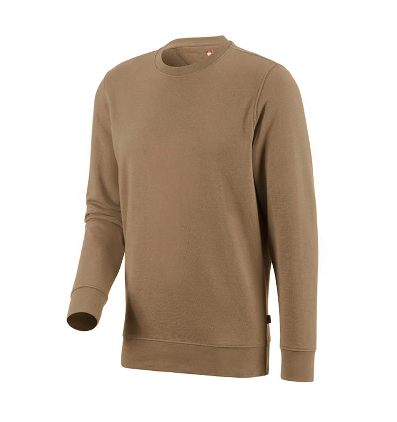 Shirts & Co.: e.s. Sweatshirt poly cotton + khaki 2
