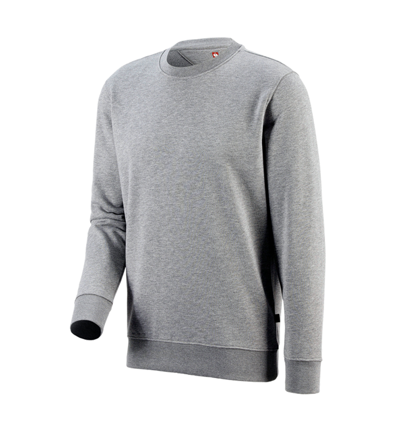 Shirts & Co.: e.s. Sweatshirt poly cotton + graumeliert 3