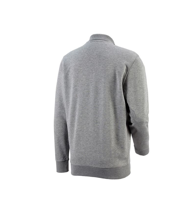 Shirts & Co.: e.s. Sweatshirt poly cotton Pocket + graumeliert 1