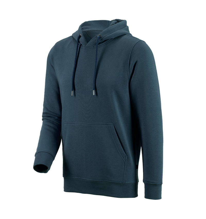 Shirts & Co.: e.s. Hoody-Sweatshirt poly cotton + seeblau 3