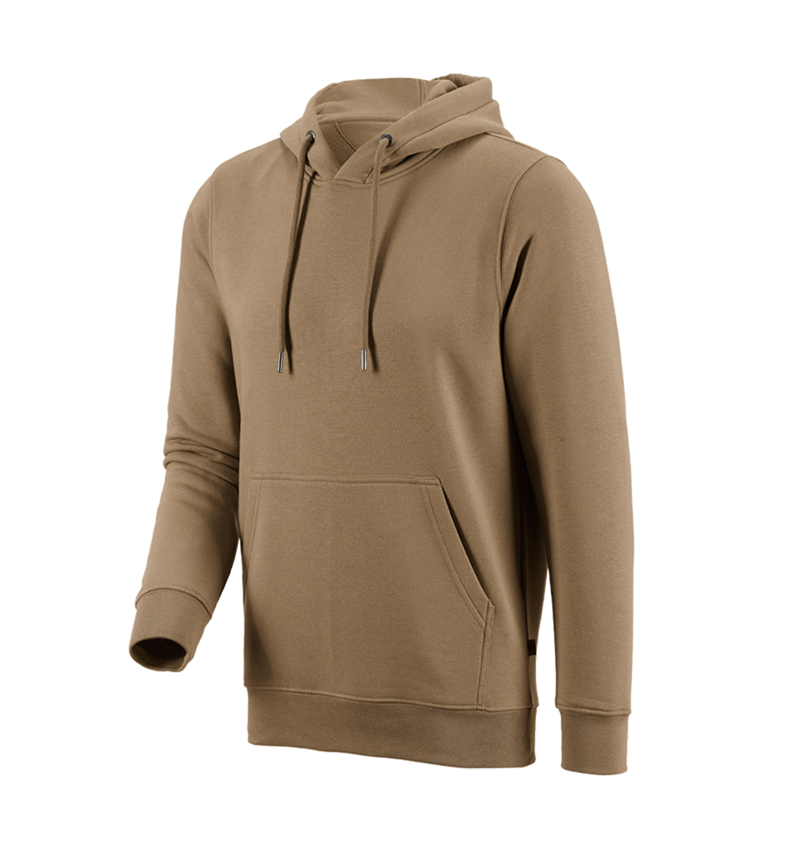 Shirts & Co.: e.s. Hoody-Sweatshirt poly cotton + khaki 1