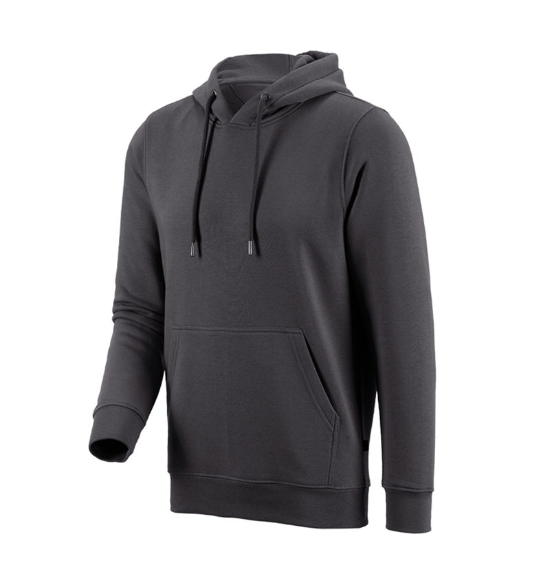 Shirts & Co.: e.s. Hoody-Sweatshirt poly cotton + anthrazit 1