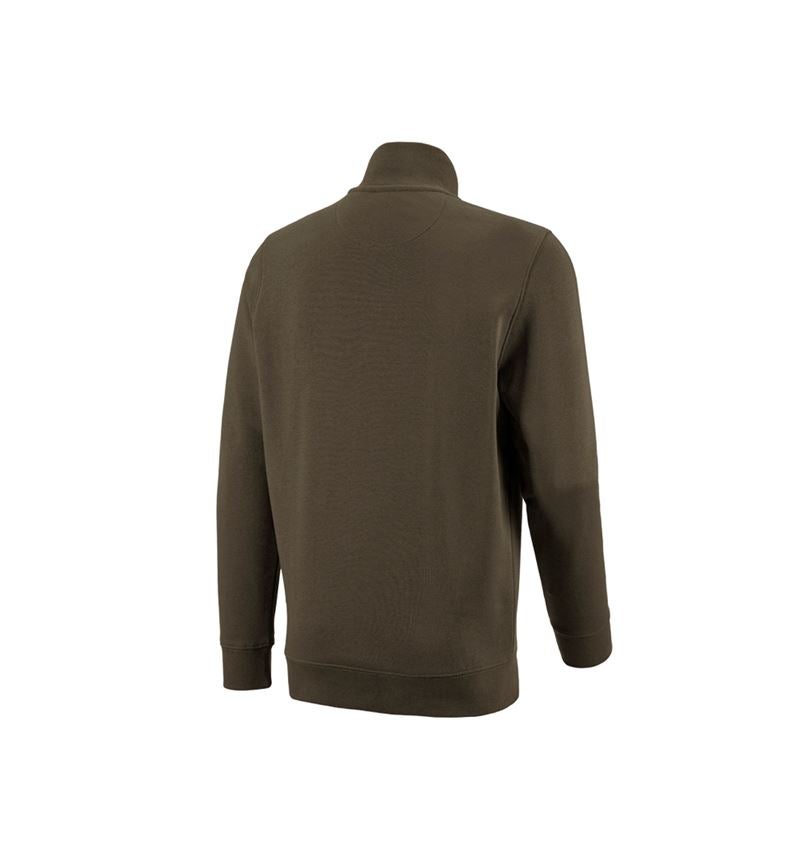 Shirts & Co.: e.s. ZIP-Sweatshirt poly cotton + oliv 1