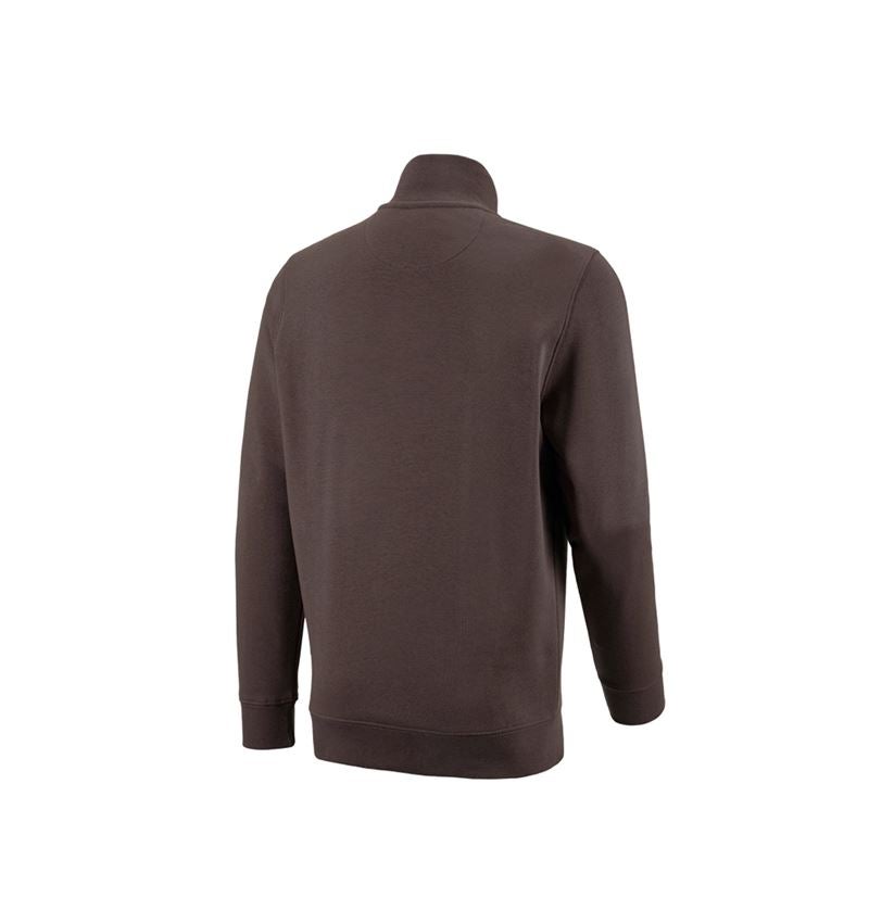 Shirts & Co.: e.s. ZIP-Sweatshirt poly cotton + kastanie 3