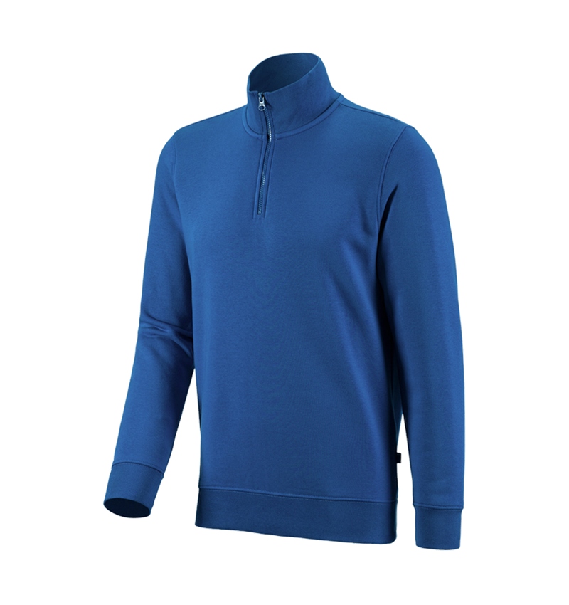 Shirts & Co.: e.s. ZIP-Sweatshirt poly cotton + enzianblau 2