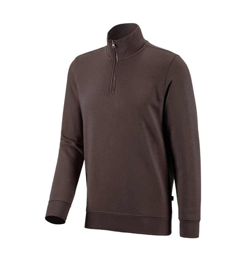 Shirts & Co.: e.s. ZIP-Sweatshirt poly cotton + kastanie 2