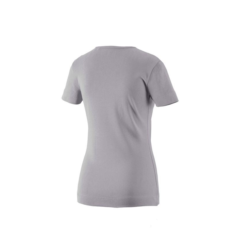 Shirts & Co.: e.s. T-Shirt cotton V-Neck, Damen + platin 1