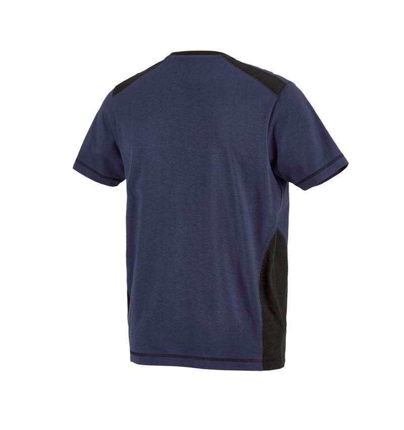 Shirts & Co.: T-Shirt cotton e.s.active + dunkelblau/schwarz 5
