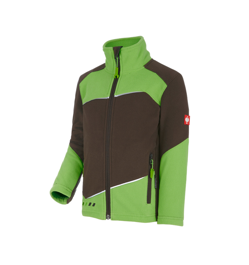 Jacken: Fleece Jacke e.s.motion 2020, Kinder + kastanie/seegrün 2