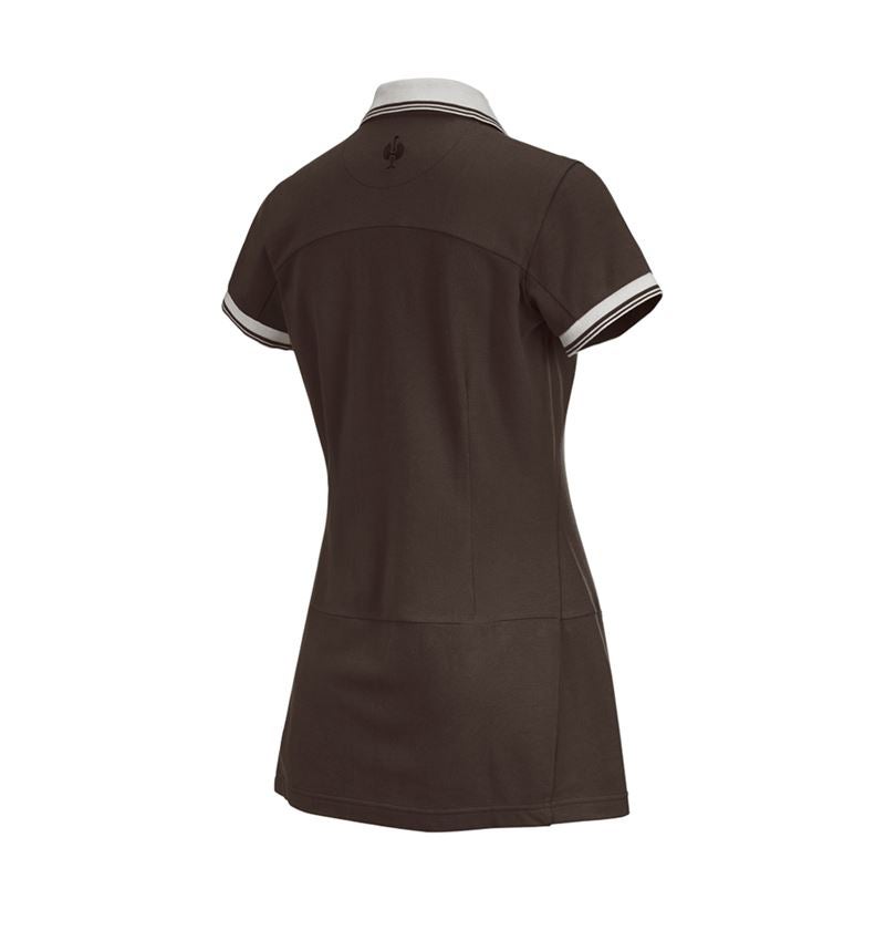 Shirts & Co.: Piquékleid e.s.avida + kastanie 1