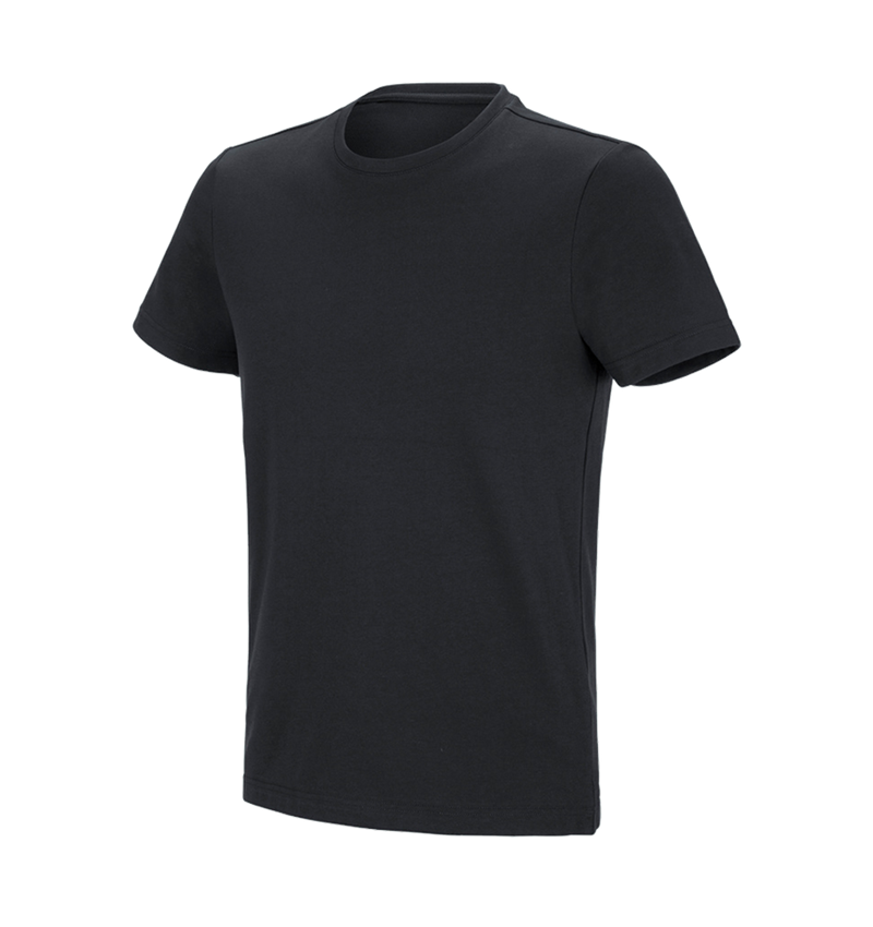 Shirts & Co.: e.s. Funktions T-Shirt poly cotton + schwarz 3