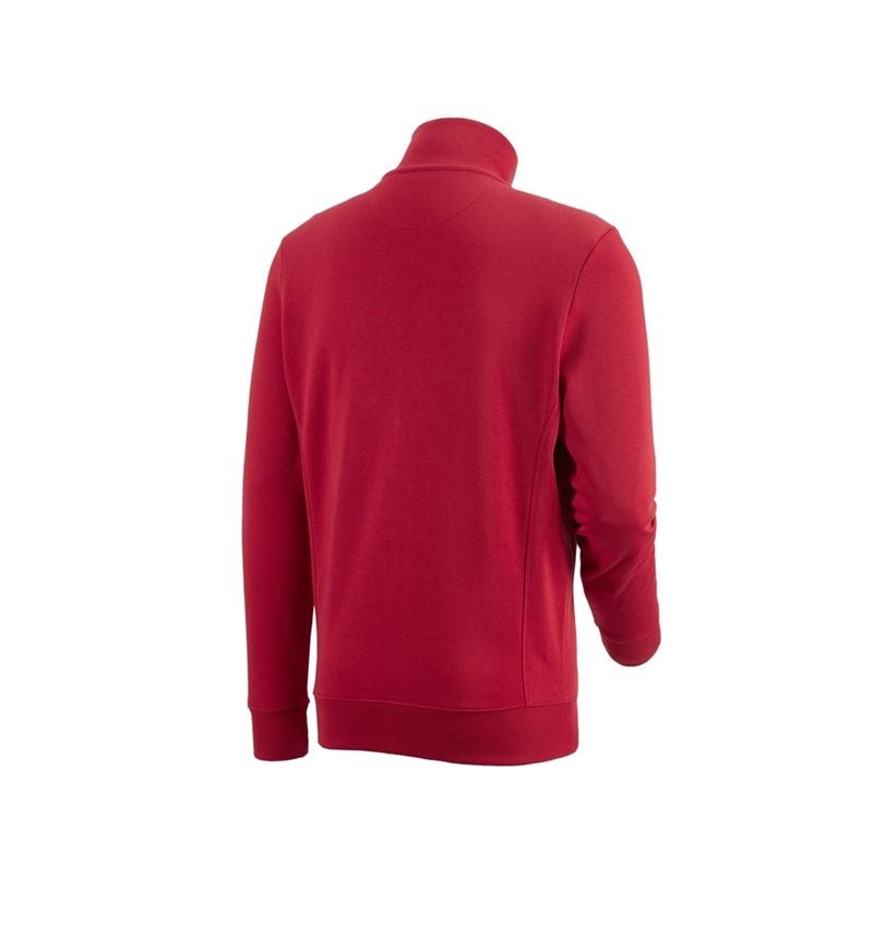 Shirts & Co.: e.s. Sweatjacke poly cotton + rot 4