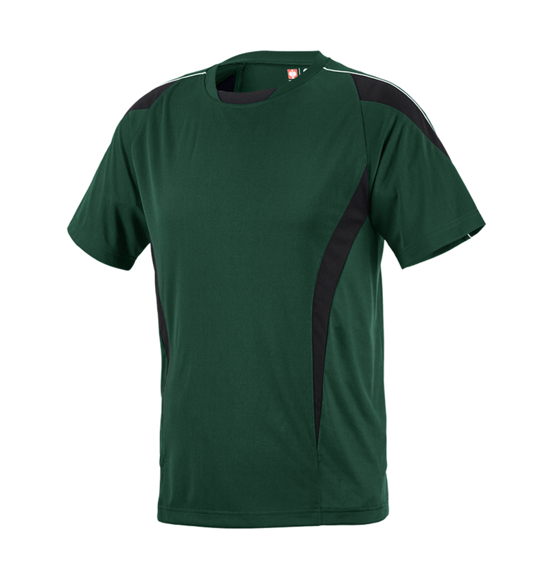 Shirts & Co.: e.s. Funktions-T-Shirt poly Silverfresh + grün/schwarz 2