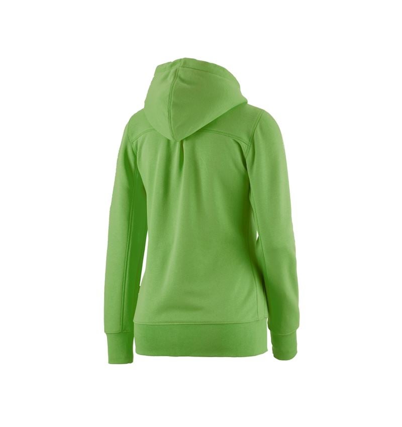 Shirts & Co.: e.s. Hoody-Sweatjacke poly cotton, Damen + seegrün 2